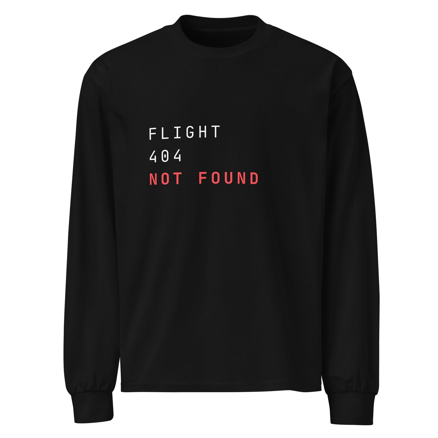 Flight 404 Not Found Premium heavyweight long sleeve shirt